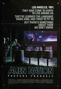 8t027 ALIEN NATION 1sh '88 they've come to Earth to live among us, they learned our language!