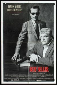 8t083 BEST SELLER 1sh '87 writer Brian Dennehy makes book about hitman James Woods!