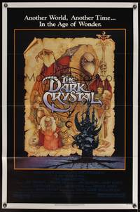 8t217 DARK CRYSTAL 1sh '82 Jim Henson & Frank Oz, Richard Amsel fantasy art!
