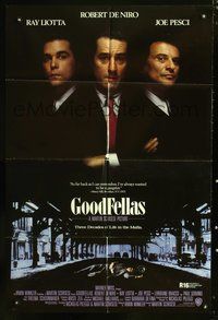 8t363 GOODFELLAS int'l 1sh '90 Robert De Niro, Joe Pesci, Ray Liotta, Martin Scorsese classic!