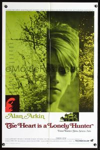 8t405 HEART IS A LONELY HUNTER 1sh '68 Alan Arkin in a sensitive story of innocence lost!
