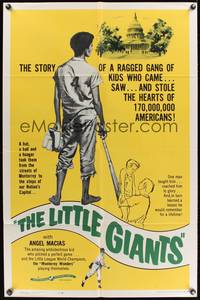 8t528 LOS PEQUENOS GIGANTES 1sh '60 art of little league baseball players, The Little Giants!