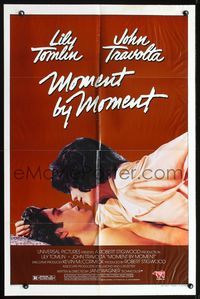 8t591 MOMENT BY MOMENT 1sh '79 directed by Jane Wagner, Lily Tomlin & John Travolta!