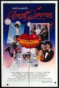 8t033 ALMOST SUMMER style B 1sh '78 Bruno Kirby, Lee Purcell, high school cheerleader sex!