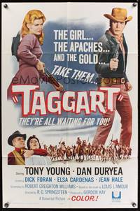 8t840 TAGGART 1sh '64 Tony Young, Dan Duryea, Louis L'Amour, western!