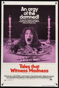 8t842 TALES THAT WITNESS MADNESS 1sh '73 wacky screaming head on food platter horror image!
