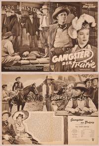 8v233 STATION WEST German program '50 different images of cowboy Dick Powell & Jane Greer!