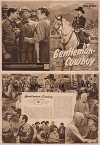 8v236 SUNSET TRAIL German program '50 William Boyd as Hopalong Cassidy, different images!