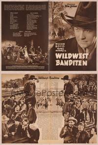 8v240 TRAIL DUST German program '50 many great images of WIlliam Boyd as Hopalong Cassidy!