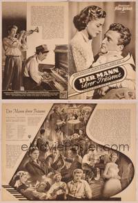 8v244 YOUNG MAN WITH A HORN German program '50 Kirk Douglas, Lauren Bacall, Doris Day, different!