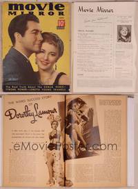 8v078 MOVIE MIRROR magazine June 1937, Robert Taylor & Barbara Stanwyck by James Doolittle!