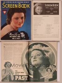 8v086 SCREEN BOOK magazine February 1938, Myrna Loy says the perfect wife has a past!