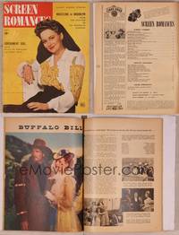 8v131 SCREEN ROMANCES magazine November 1943, c/u of Olivia De Havilland from Government Girl!
