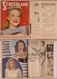 8v137 SCREENLAND magazine May 1946, portrait of smiling Betty Hutton by Whitey Schafer!