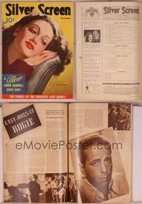8v108 SILVER SCREEN magazine December 1941, great art portrait of Dorothy Lamour by Marland Stone!