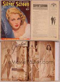 8v101 SILVER SCREEN magazine May 1941, sexy artwork portrait of Lana Turner by Marland Stone!