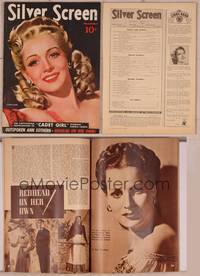 8v107 SILVER SCREEN magazine November 1941, art portrait of pretty Carole Landis by Marland Stone!