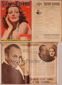 8v105 SILVER SCREEN magazine September 1941, art of sexiest Rita Hayworth by Marland Stone!