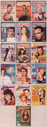 8v014 LOT OF HOLLYWOOD THEN AND NOW MAGAZINES 16 magazines May 1988 to Aug 1998, Ava, Rita, Marilyn