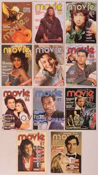 8v012 LOT OF MOVIE MAGAZINES 11 Australian magazines 85-87 Mad Max, Rambo, Tom Cruise, Tina Turner