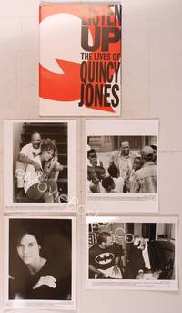 8v161 LISTEN UP: THE LIVES OF QUINCY JONES presskit '90 documentary of the jazz legend!