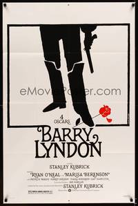8w056 BARRY LYNDON 1sh '75 Stanley Kubrick, Ryan O'Neal, historical romantic war melodrama!