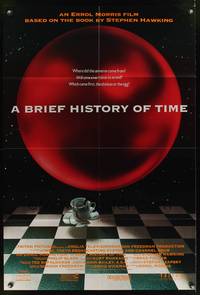 8w106 BRIEF HISTORY OF TIME 1sh '92 from the book by Steven Hawking, wild image!