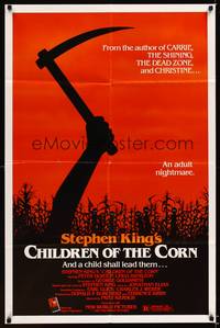 8w140 CHILDREN OF THE CORN 1sh '83 Stephen King horror, and a child shall lead them!