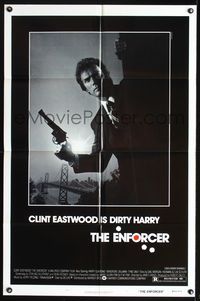 8w239 ENFORCER 1sh '76 photo of Clint Eastwood is Dirty Harry by Bill Gold!