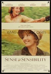 8w724 SENSE & SENSIBILITY int'l 1sh '95 Ang Lee, Emma Thompson, Kate Winslet, Alan Rickman