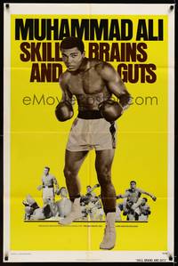 8w752 SKILL BRAINS & GUTS 1sh '75 several great images of Muhammad Ali, boxing!