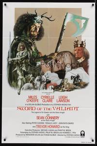 8w842 SWORD OF THE VALIANT int'l 1sh '84 Miles O'Keeffe as Sir Gawain, Sean Connery!