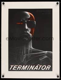 8x118 TERMINATOR linen Czech 11x16 '90 best different art of cyborg Arnold Schwarzenegger by Pecak!