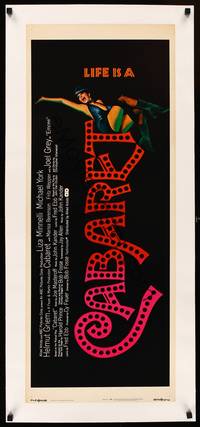 8x015 CABARET linen insert '72 Liza Minnelli sings & dances in Nazi Germany, directed by Bob Fosse!