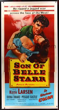 8y030 SON OF BELLE STARR linen 3sh '53 Larsen ripped a jagged scar across the face of the West!