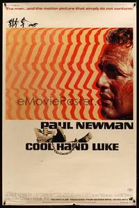 8y115 COOL HAND LUKE 40x60 '67 Paul Newman prison escape classic, cool art by James Bama!