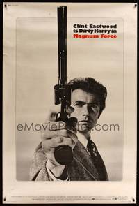 8y123 MAGNUM FORCE 40x60 '73 completely different c/u of Clint Eastwood as Dirty Harry w/his gun!