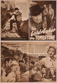 8z199 BAD MEN OF TOMBSTONE German program '50 different images of Barry Sullivan & outlaws!