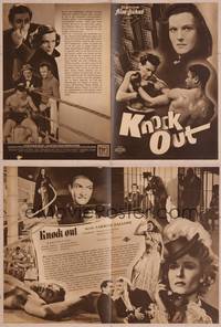 8z216 HARLEM German program '50 Knock Out, anti-American Italian boxing film with black boxers!