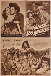 8z227 OLD LOS ANGELES German program '51 Wild Bill Elliott, John Carroll, pretty Catherine McLeod