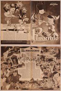 8z232 PINOCCHIO German program '51 Disney classic cartoon, many wonderful different images!