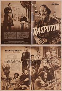 8z235 RASPUTIN German program '50 completely different images of Harry Baur as the mad monk!