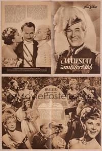 8z240 ROYAL AFFAIR German program '50 Marc-Glibert Sauvajon's Le roi starring Maurice Chevalier!