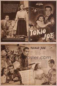 8z251 TOKYO JOE German program '51 different images of Humphrey Bogart & Florence Marly in Japan!