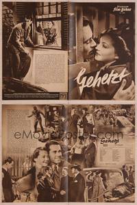 8z260 YOU ONLY LIVE ONCE German program '51 Fritz Lang noir, Henry Fonda, Sylvia Sidney, different!