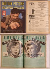 8z064 MOTION PICTURE magazine April 1943, Gary Cooper & Ingrid Bergman from For Whom the Bell Tolls