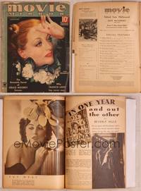 8z027 MOVIE MIRROR magazine January 1935, wonderful art of pensive Joan Crawford by A. Mozert!