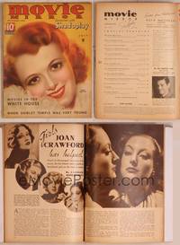 8z032 MOVIE MIRROR magazine July 1935, wonderful smiling art portrait of Janet Gaynor by Mozert!