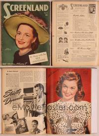 8z088 SCREENLAND magazine April 1947, Olivia De Havilland from To Each His Own by Jack Albin!