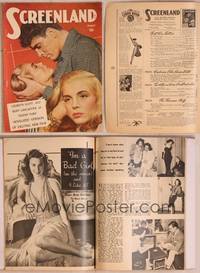 8z092 SCREENLAND magazine August 1947, Lizabeth Scott & Burt Lancaster in Desert Fury by Fraker!